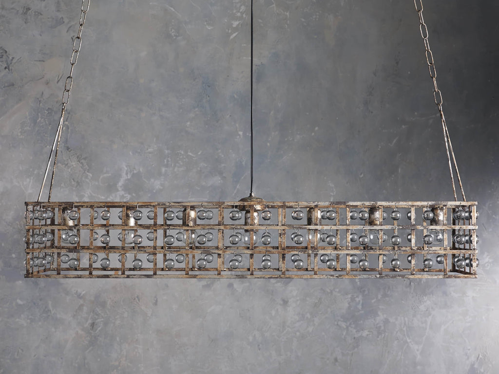 Caverno Industrial Cage Rectangular Chandelier