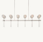 Boule De Cristal Clear Glass Double Linear Chandelier 60"