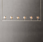 Boule De Cristal Smoke Glass Linear Chandelier 60"