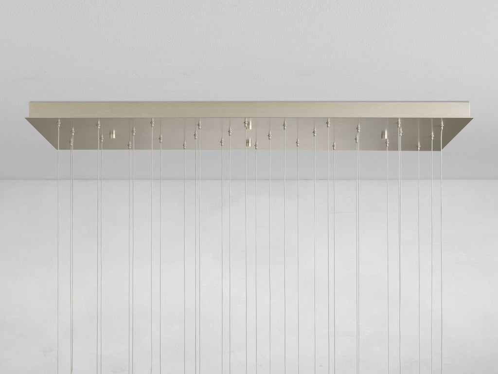 Celestara Selenite Cascade Rectangular Chandelier