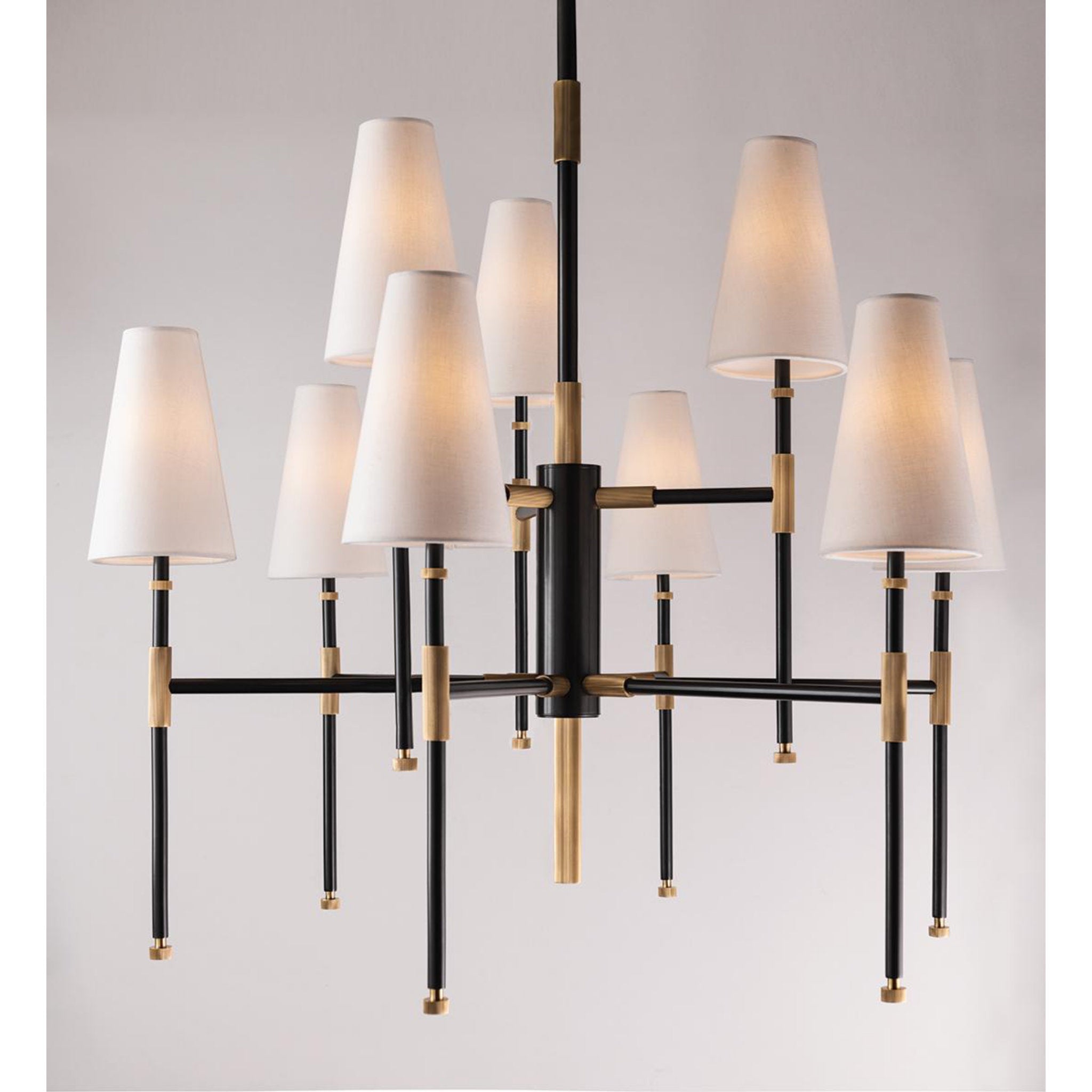 Bowery 15-Light Chandelier in Aged Old Bronze 48L x 48W x 40H