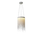 Chrome Chain Tassel Pendant Light