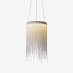 Chrome Chain Tassel Pendant Light