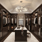 Chrome Crystal Ring Chandelier