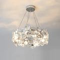 Chrome Crystal Ring Chandelier