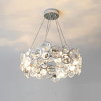 Chrome Crystal Ring Chandelier