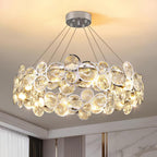 Chrome Crystal Ring Chandelier