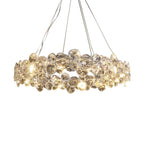 Chrome Crystal Ring Chandelier