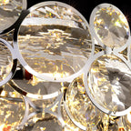 Chrome Crystal Ring Chandelier
