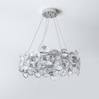 Chrome Crystal Ring Chandelier