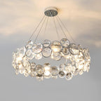 Chrome Crystal Ring Chandelier