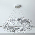 Chrome Crystal Ring Chandelier