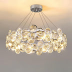 Chrome Crystal Ring Chandelier
