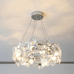 Chrome Crystal Ring Chandelier