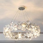 Chrome Crystal Ring Chandelier