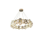 Chrome Crystal Ring Chandelier