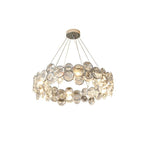 Chrome Crystal Ring Chandelier