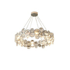 Chrome Crystal Ring Chandelier