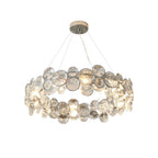 Chrome Crystal Ring Chandelier