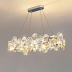 Chrome Crystal Ring Chandelier