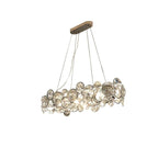 Chrome Crystal Ring Chandelier