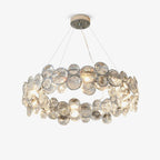 Chrome Crystal Ring Chandelier