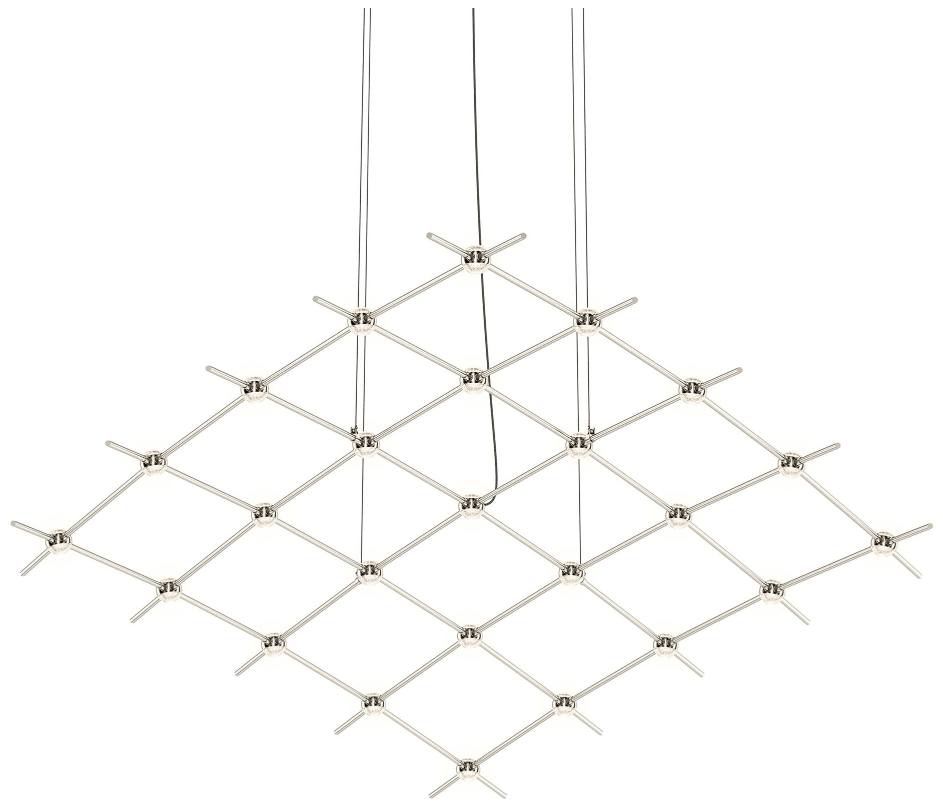 Constellation Aquarius Medius 121.75" Wide Satin Nickel Pendant