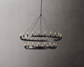 Camino Vintage Candelabra Two-Tier Chandelier 50"