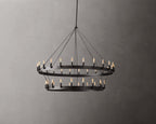 Camino Vintage Candelabra Two-Tier Chandelier 50"