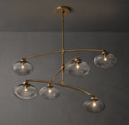 Cabrette Clear Glass Mobile Round Chandelier