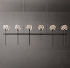 Boule De Cristal Clear Glass Double Linear Chandelier 60"