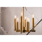 Travis 8-Light Chandelier in Polished Nickel 20L x 20W x 26.5H