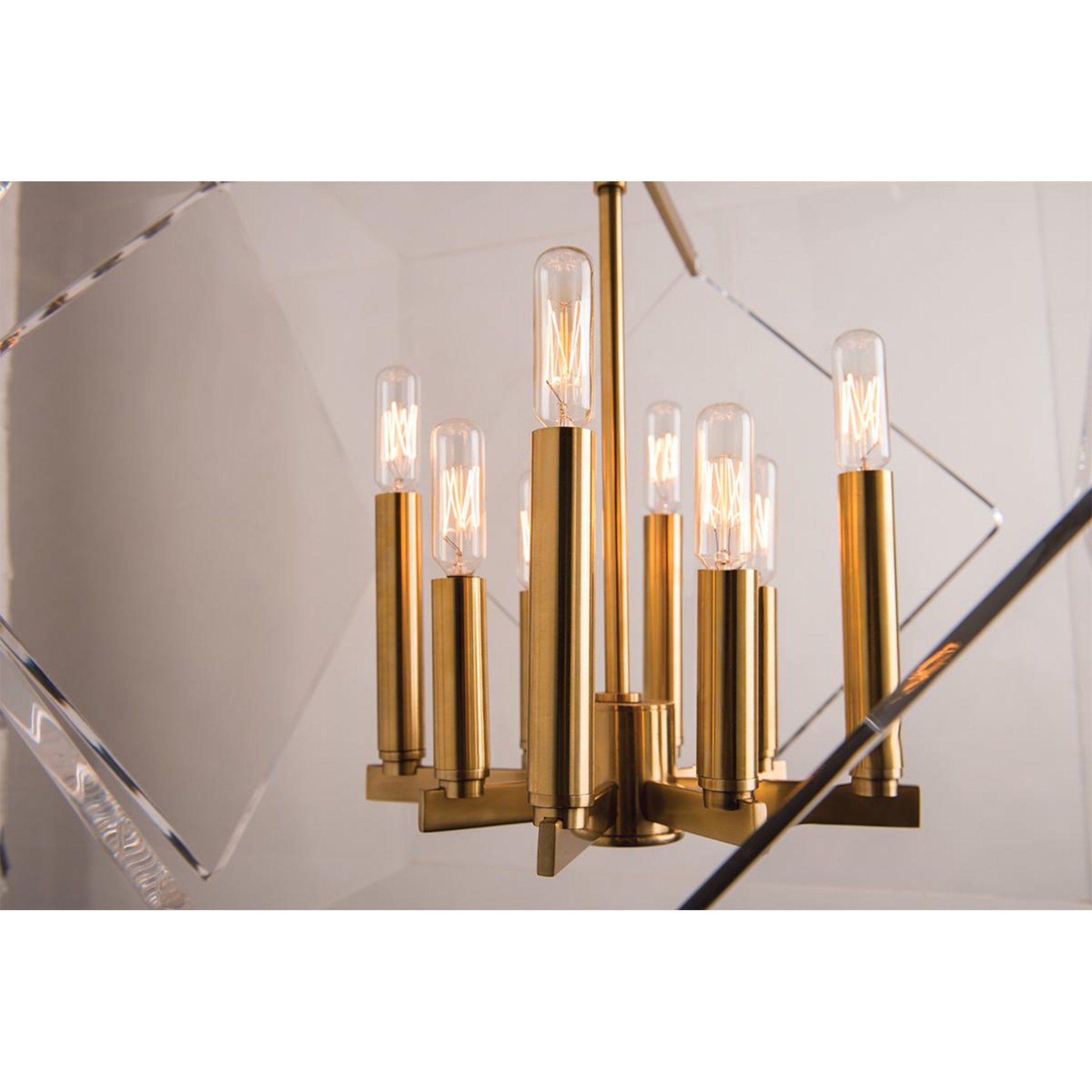 Travis 8-Light Chandelier in Polished Nickel 20L x 20W x 26.5H