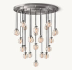 Pearl Round Chandelier 38"