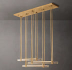 Audubon Crystal Triple Bar Linear Chandelier