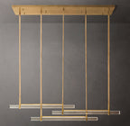 Audubon Crystal Triple Bar Linear Chandelier