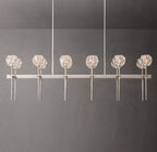 Boule De Cristal Clear Glass Double Linear Chandelier 60"