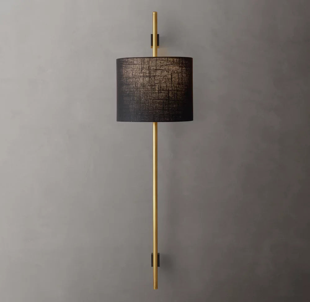 Vela Round Bar Sconce - Round Shade