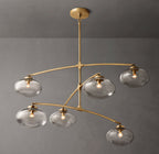Cabrette Clear Glass Mobile Round Chandelier