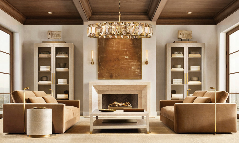 Harlow Crystal Round Chandelier 60"