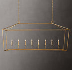 19th C. English Openwork Rectangular Chandelier 72"