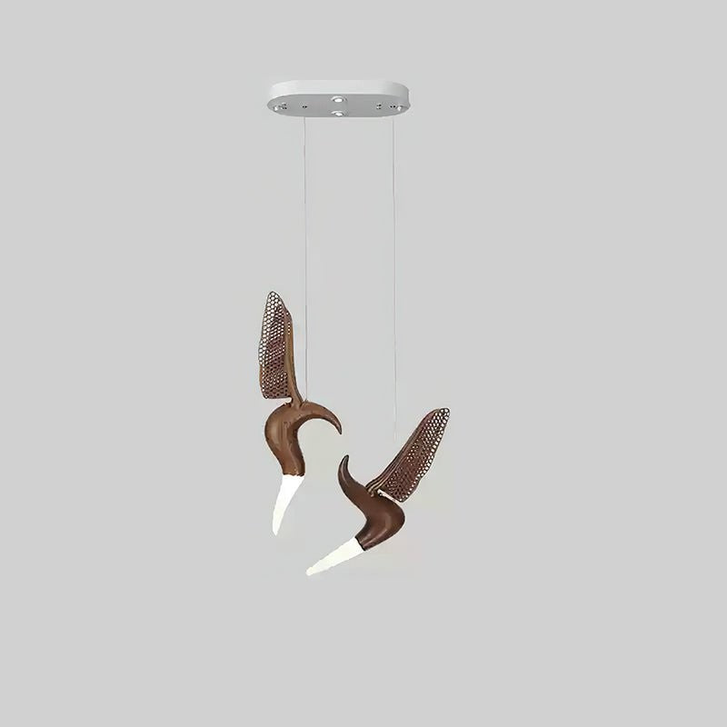 Dancer Sculptural Wood Pendant