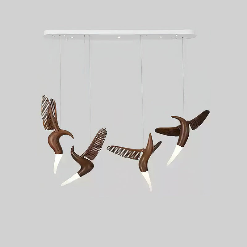 Dancer Sculptural Wood Pendant