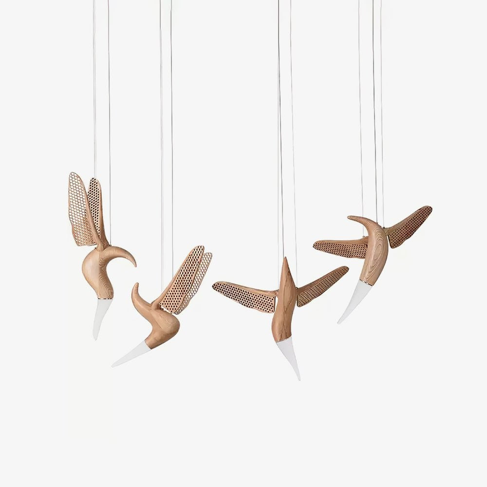 Dancer Sculptural Wood Pendant