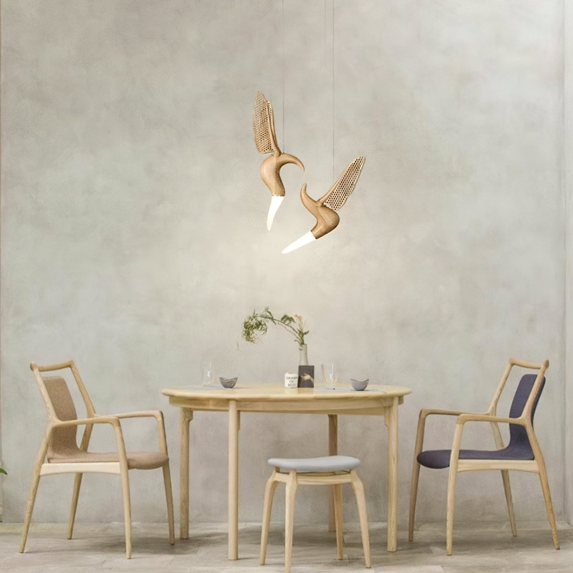 Dancer Sculptural Wood Pendant