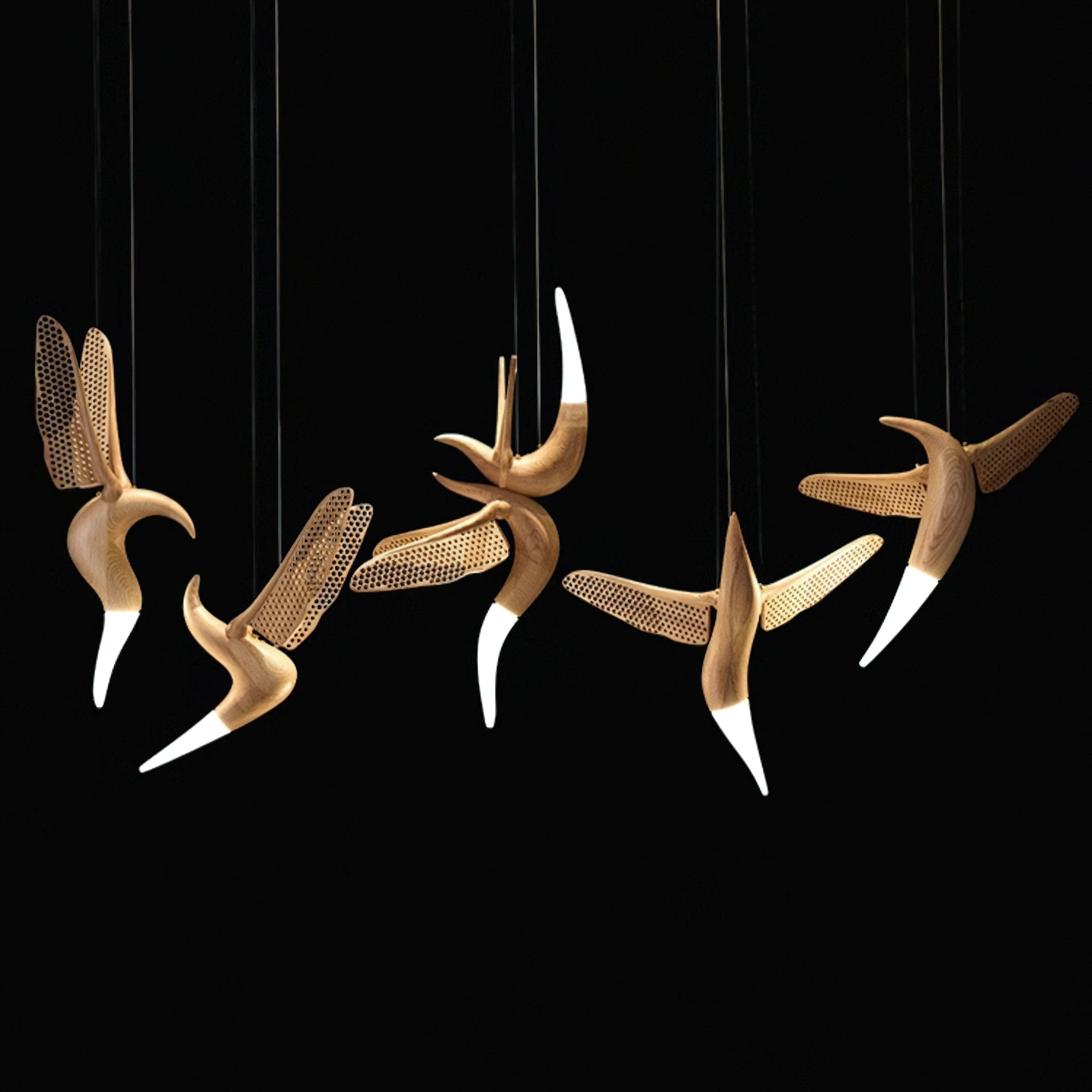 Dancer Sculptural Wood Pendant