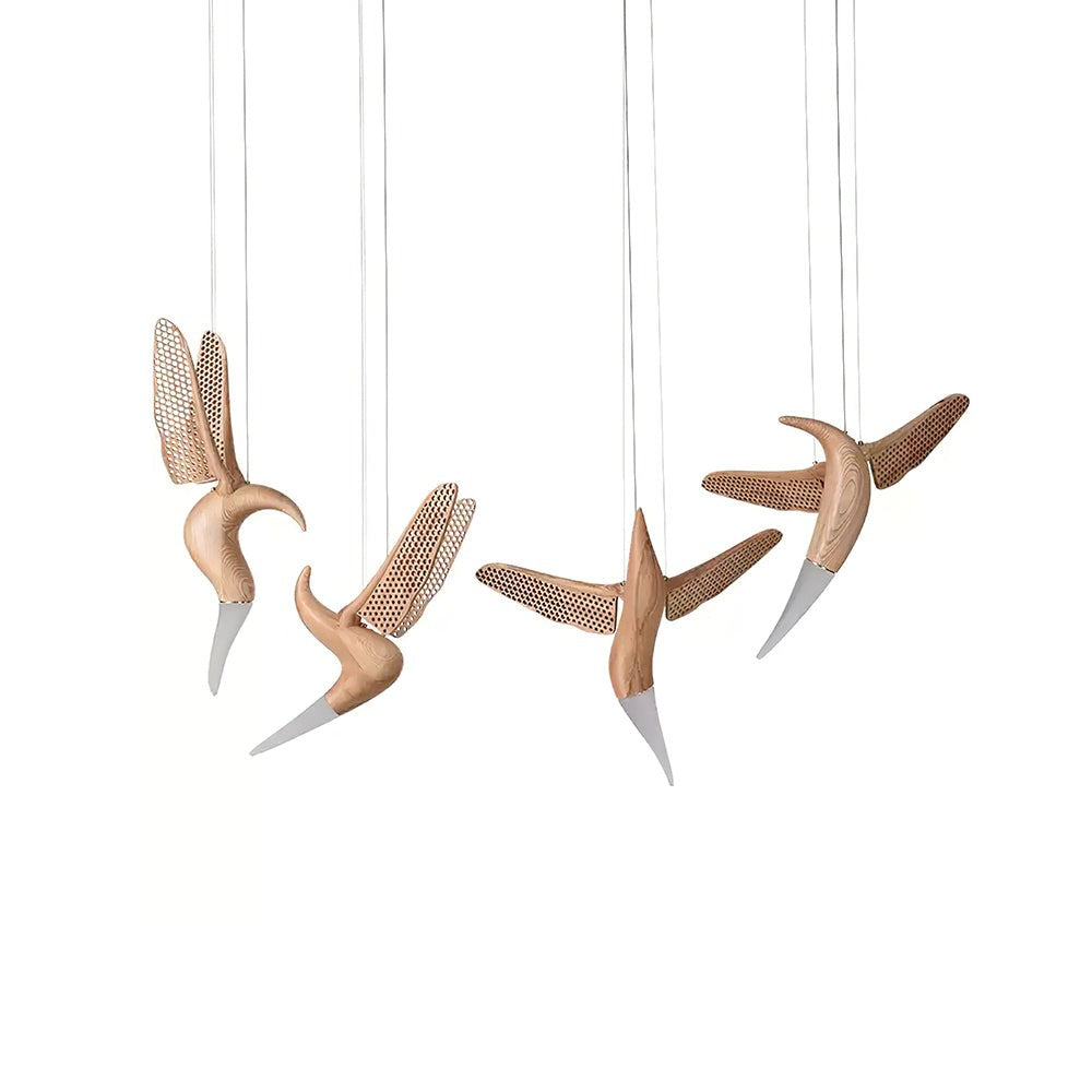 Dancer Sculptural Wood Pendant