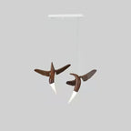 Dancer Sculptural Wood Pendant