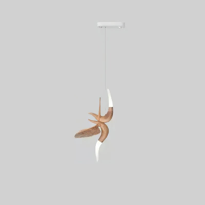 Dancer Sculptural Wood Pendant