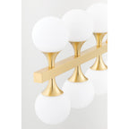 Astoria 16-Light Chandelier in Aged Brass 27L x 27W x 13.5H